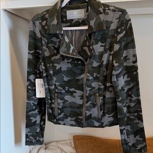 Tart Collections Green Camouflage Utility Jacket